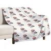 Mushroom Pigeon with Stars Throw Blanket Quilt Travel for Winter Decorative Blankets