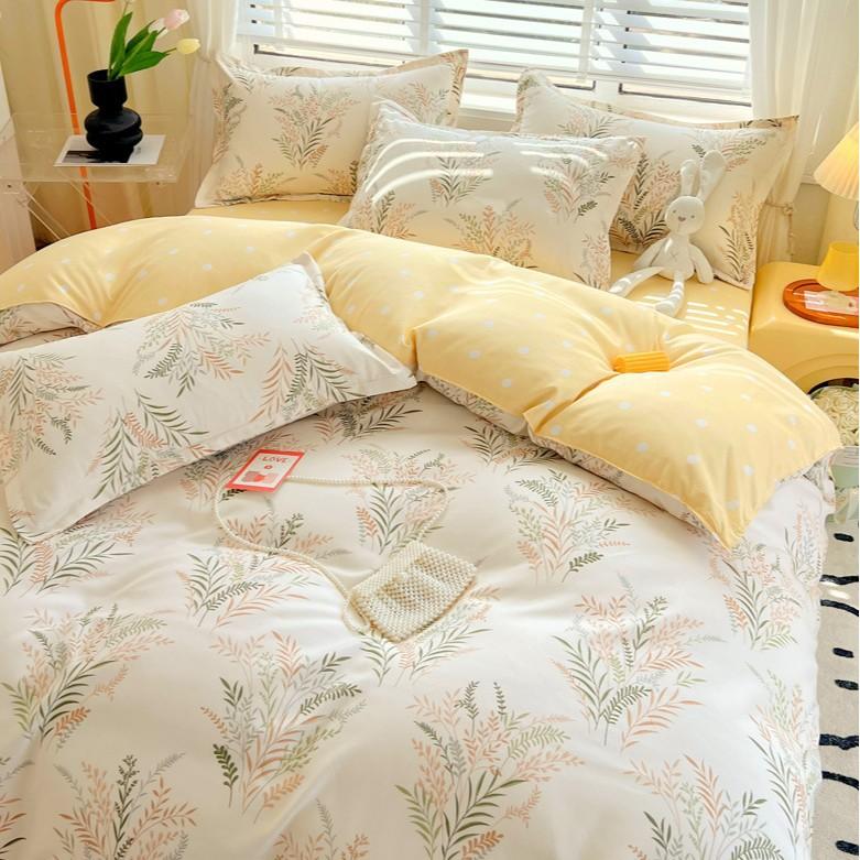 Bed Sheet Bedding Four-piece Set Thickened Brushed Quilt Cover Bed Dormitory Bedding Quilt Cover