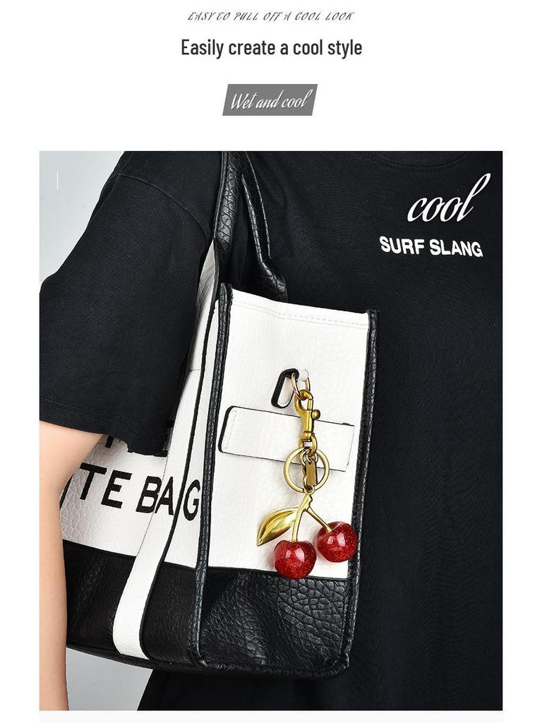 Cherry Keychain Bag Charm - Women's Exquisite Bag Jewelry & Car Key Accessory