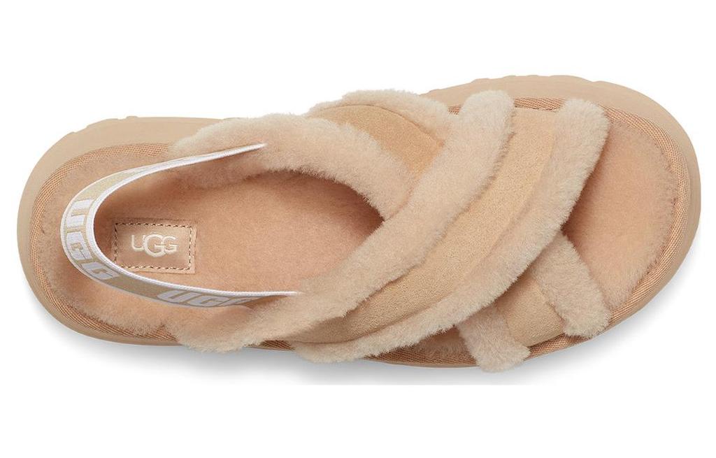 Women's Sandals UGG DISCO Cow Split Leather Stylish Sandal Women's Light Taupe