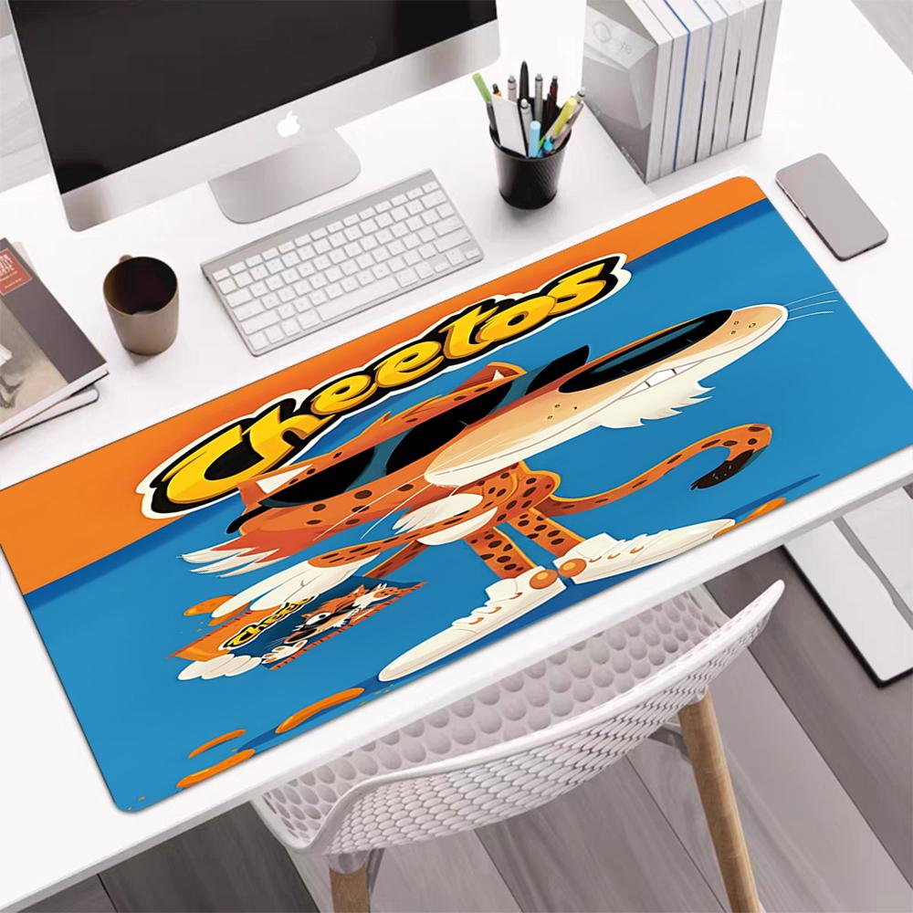 Cheetos Theme Mouse Pad, Non Slip Rubber Base, Multifunctional Office & Home Decor, Perfect for Workspace Personalization.