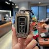Zinc Alloy Car Key Case Cover Shell Fob For Toyota Prius Camry Corolla CHR C-HR RAV4 Land Cruiser Prado Car Keychain Accessories