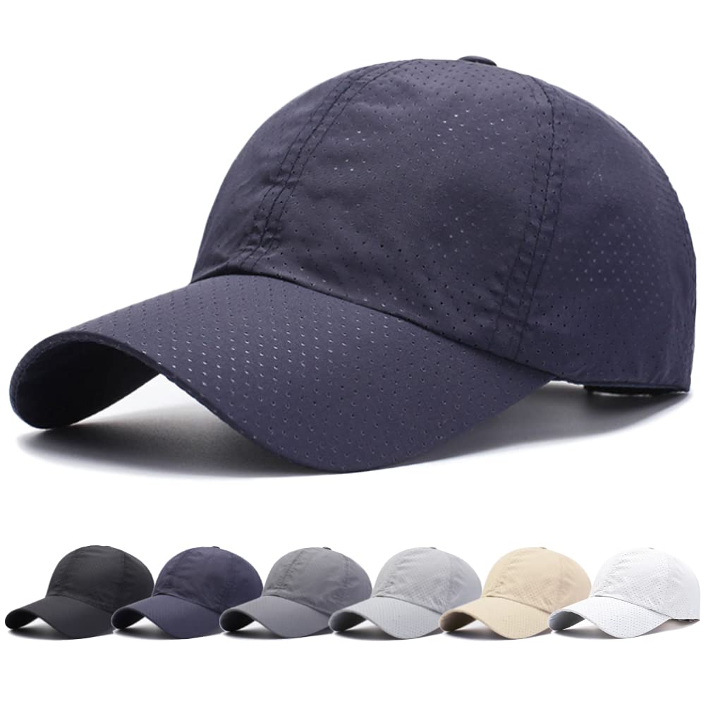 Andeor Mesh Cap Summer Solid Color Hat with UV Sun Slimming Casual and Stylish Baseball Cap for and Outdoor Unisex Men's [UV Protection, Lightweight,