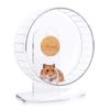 Niteangel Hamster Exercise Wheel with Adjustable Suitable for and Other Small Animals Ultra-Quiet Bracket, Hamsters, Gerbils, Mice, (M, Transparent)