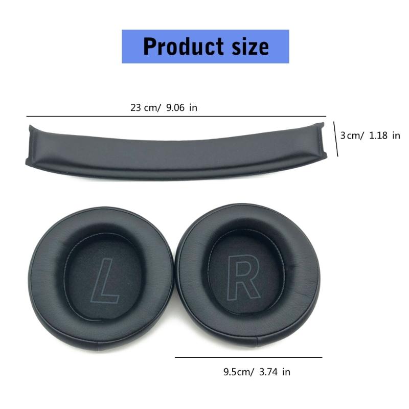 Proteinleder Ohrpolster Kopfbügelabdeckung für Hecate G5BT Drahtlose Kopfhörer Ohrpolster, Headsets Ohrkissen Ersatzteile