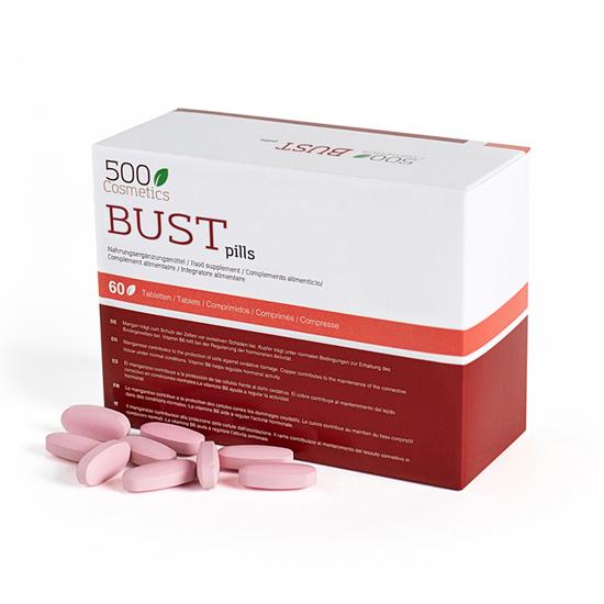 Packs 500Cosmetics Breast: Pills + Cream To Increase and Firm the Female Breast - 100% Natural Ingredients