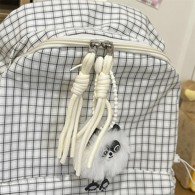 Campus Schoolbag Women's Plaid Backpack Student Large Capacity Backpack