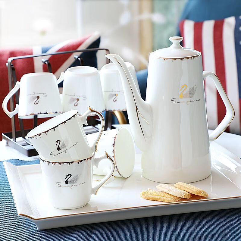 TXRMDX European Ceramic Teacup & Teapot Set