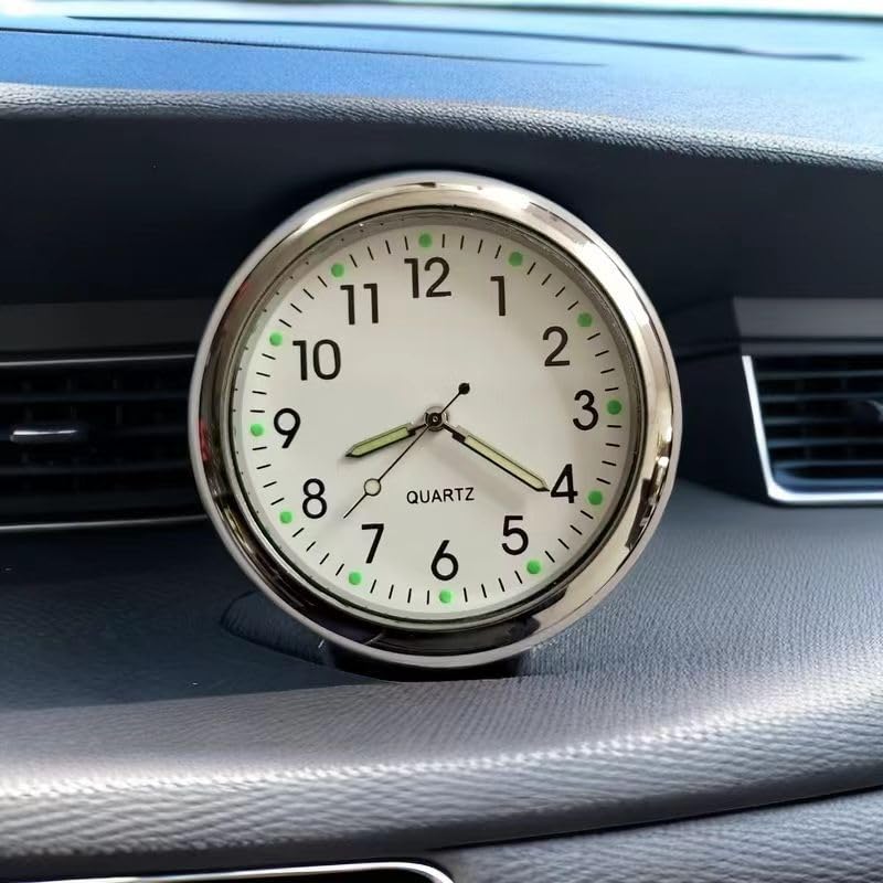 Plus Nao Car Watch Car Clock Vent Dashboard Car Clock Analog Car Goods Car Accessories Clip Blue, Blue