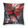 Hornet Ascends Hollow Knight Silksong Square Pillowcase Polyester Linen Velvet Pattern Zip Decor Pillow Case Cushion Cover 45X45