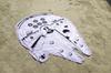 Marushin STAR WARS Millennium Falcon Beach H150 x 2535021500 Die-Cut Towel, Upright, W113cm, 100% Cotton,