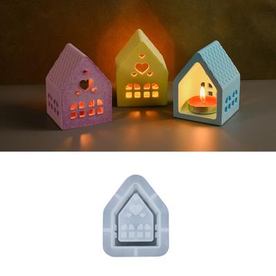 House 3D Silicone Mold House Silicone Mold Candlestick Silicone Mold Christmas Casting Mold Silicone Casting Mold