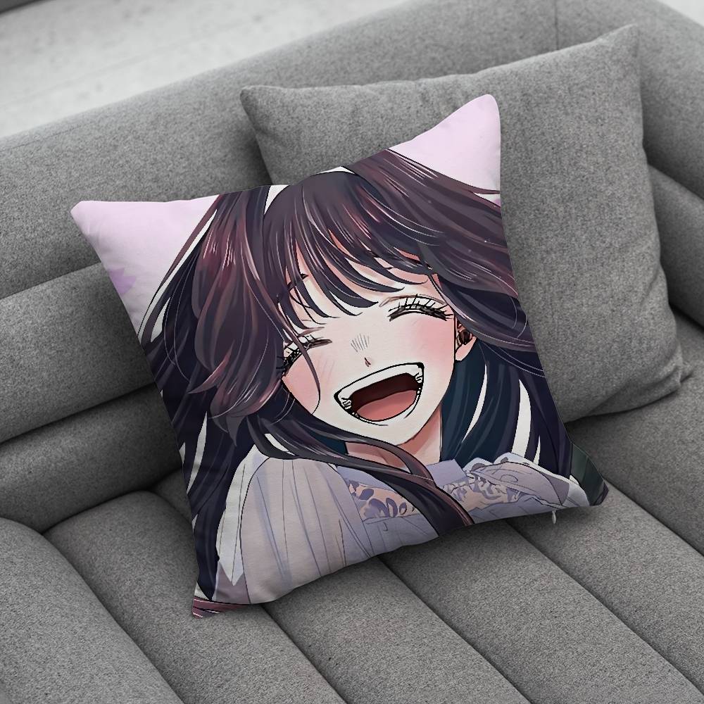 Kaoru HHana Comics Wa Rin To Saku Pillow Case For Home Bedroom Car Office Decoration Living Room Sofa Cushion Cover Suitable