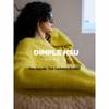 Autumn/Winter 2026 Slimming Faux Fur Cashmere Wool Mulberry Silk Pullover Sweater