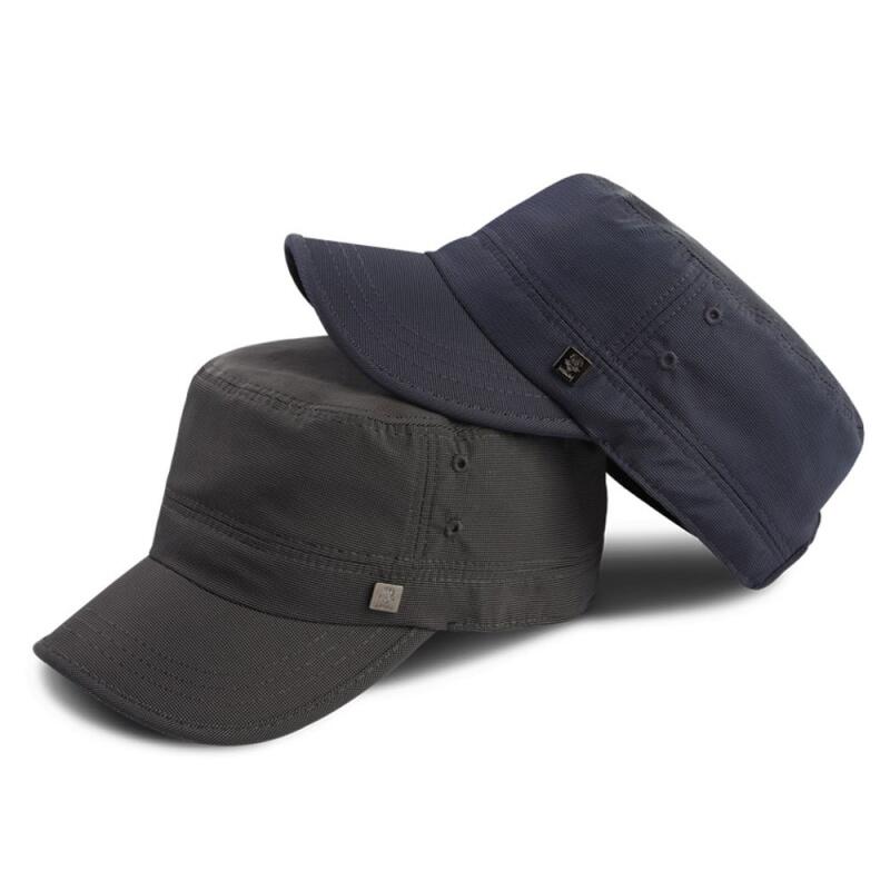 Oversized toned-down casual cap military hat black