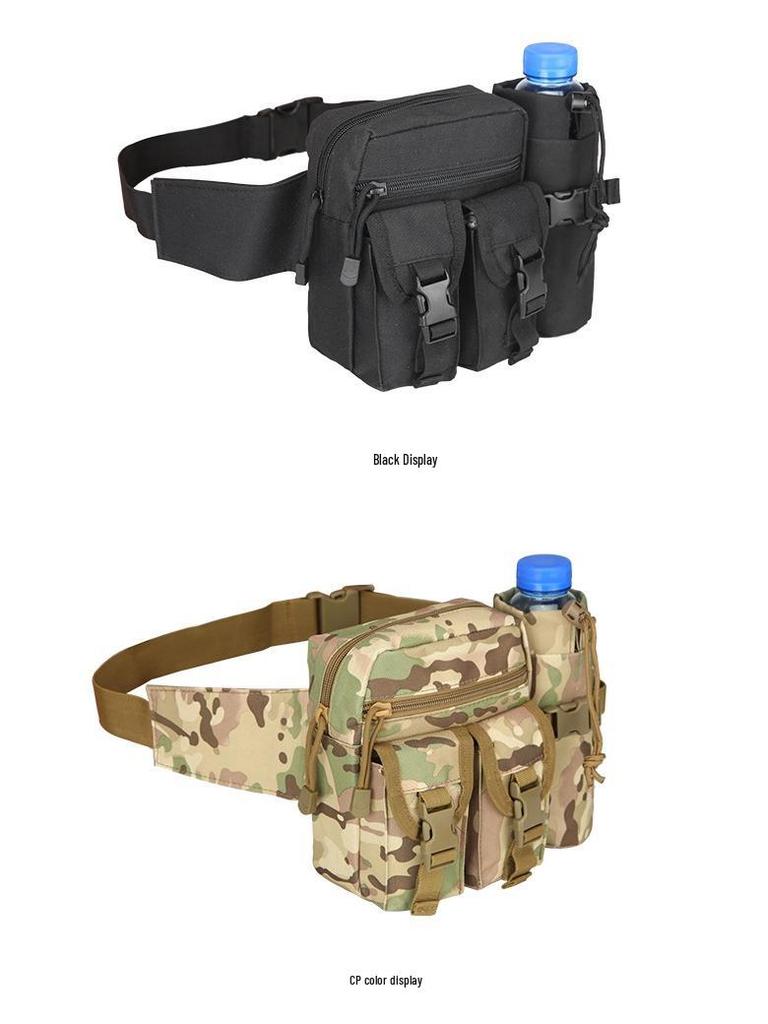 Tactical Waist Bag for Outdoor Sports: Cycling, Travel, Men's & Women's Multi-Use Bag with Water Bottle Holder