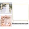 Iron Square Wedding Arch Ornament Easy Assembly Backdrop for Event Centerpiece Bridal Shower Celebration