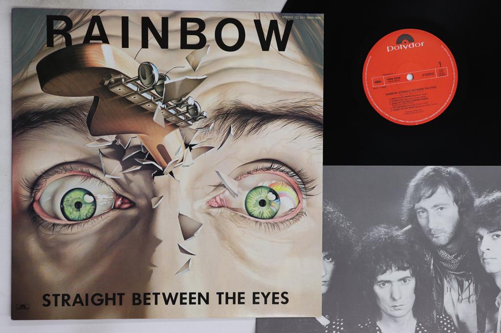 LP Record RAINBOW - Straight Between The Eyes 18MM0608 POLYDOR 1987 Japan Rock Used