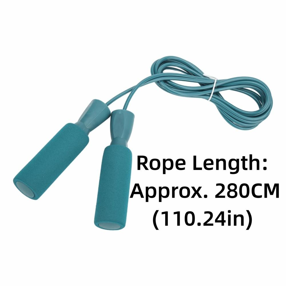 Bequeme Schaumstoffgriffe Speed-Springseil Stahlseil PVC Seil für Übungen Fitness Workout