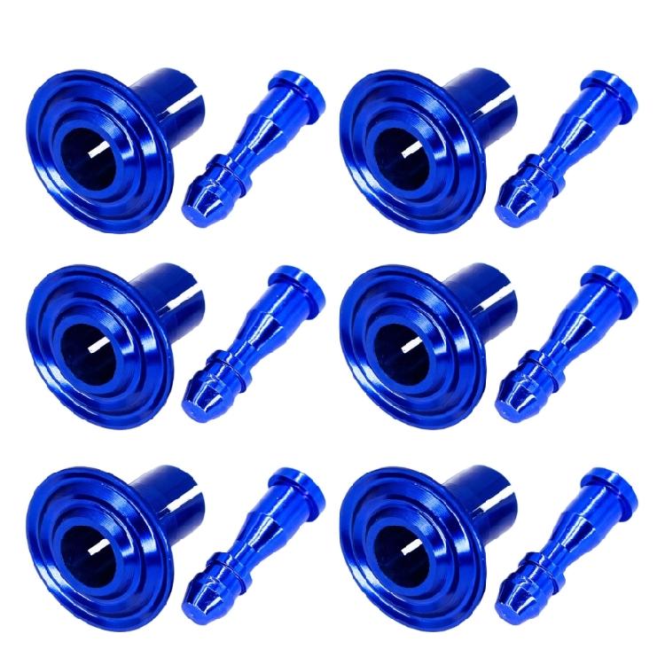 Aluminum Decorative Rivet Screws 6 Pack For Motorcycle Frame Cover Anodized Easy Installation