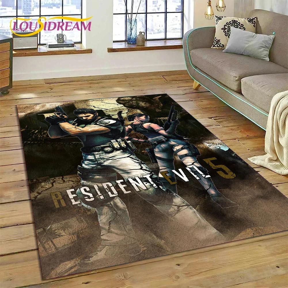 3D Horro Games R-Resident Evil Gamer Carpet Rug for Bedroom Living Room Home Sofa Decoration,Child Game Large Decor Floor Mat
