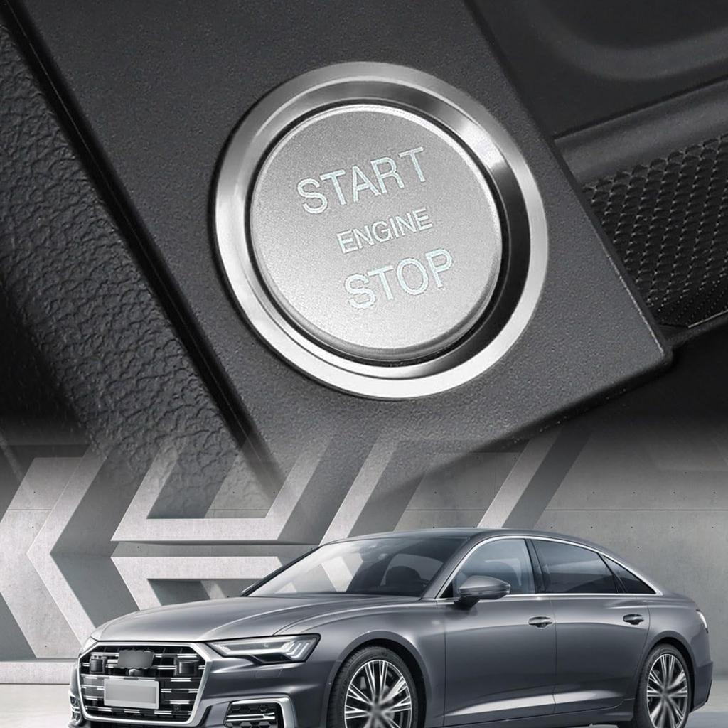 MLqkpwy Engine Button Cover Car Engine Start Button Cover Aluminum