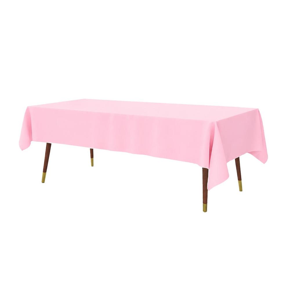 Disposable Waterproof Rectangular Solid Color Tablecloth for Parties