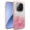 For Xiaomi Redmi Note 14 Pro+ 5G Case Flower TPU Flexible Gradient Phone Cover