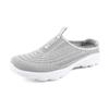 2024 Women's Breathable Mesh Slip-On Walking Shoes - Large Size, Casual Half-Drag Design