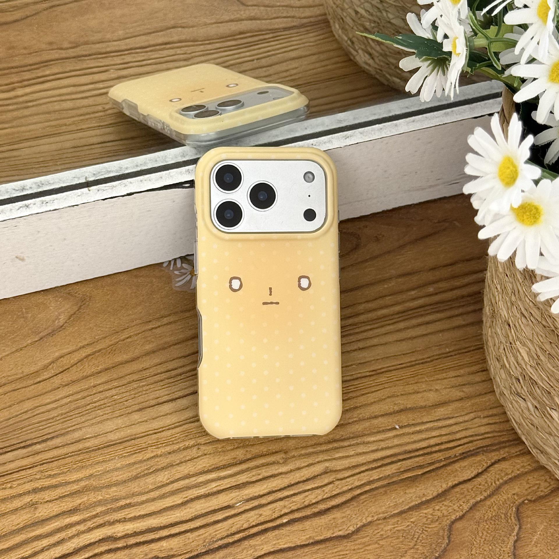 

Polka Dot Toast Expression iPhone 17 Pro Max Case - Drop-Proof for Apple 15/14 iPhone 16