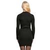 Robe maille côtelée croisée femme Urban Classics - noir - M