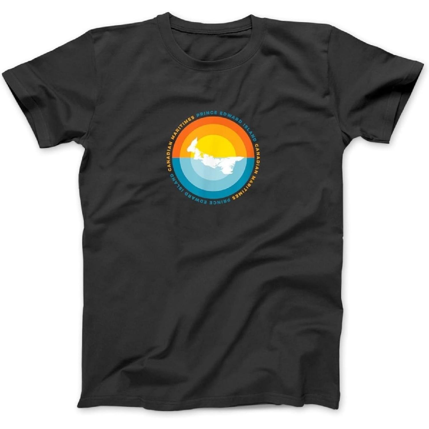 Prince Edward Island Canada Sunset T-Shirt Sweatshirt Hoodie for Men Women Kids Made in Canada Black S
