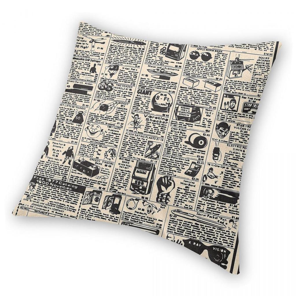 Comic Book Ads Square Pillowcase Polyester Linen Velvet Printed Zip Decor Pillow Case Home Cushion Cover