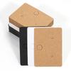 50Pcs Round Cardboard Earring Display Cards Blank Kraft Paper Jewelry Hanging Tags For Earring Ear Studs Selling Packaging