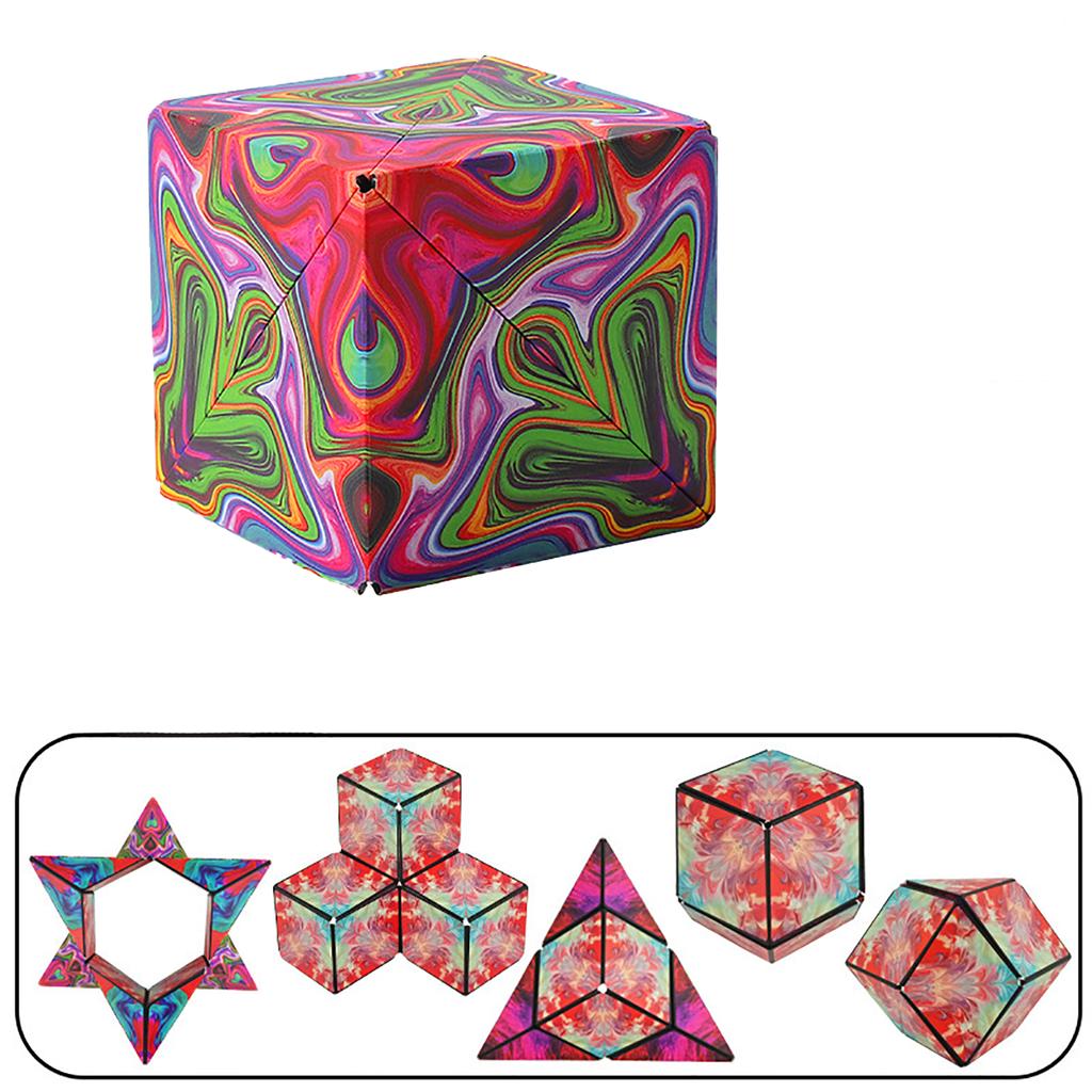 3D Solid Geometry Cube, Magnetic Versatile Puzzle Toy, Parent-Child Interaction