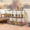 3-Tier Plant Stand. 100 cm High Flower Stand with Shelves. Multi-Tier Steel, Dark Green