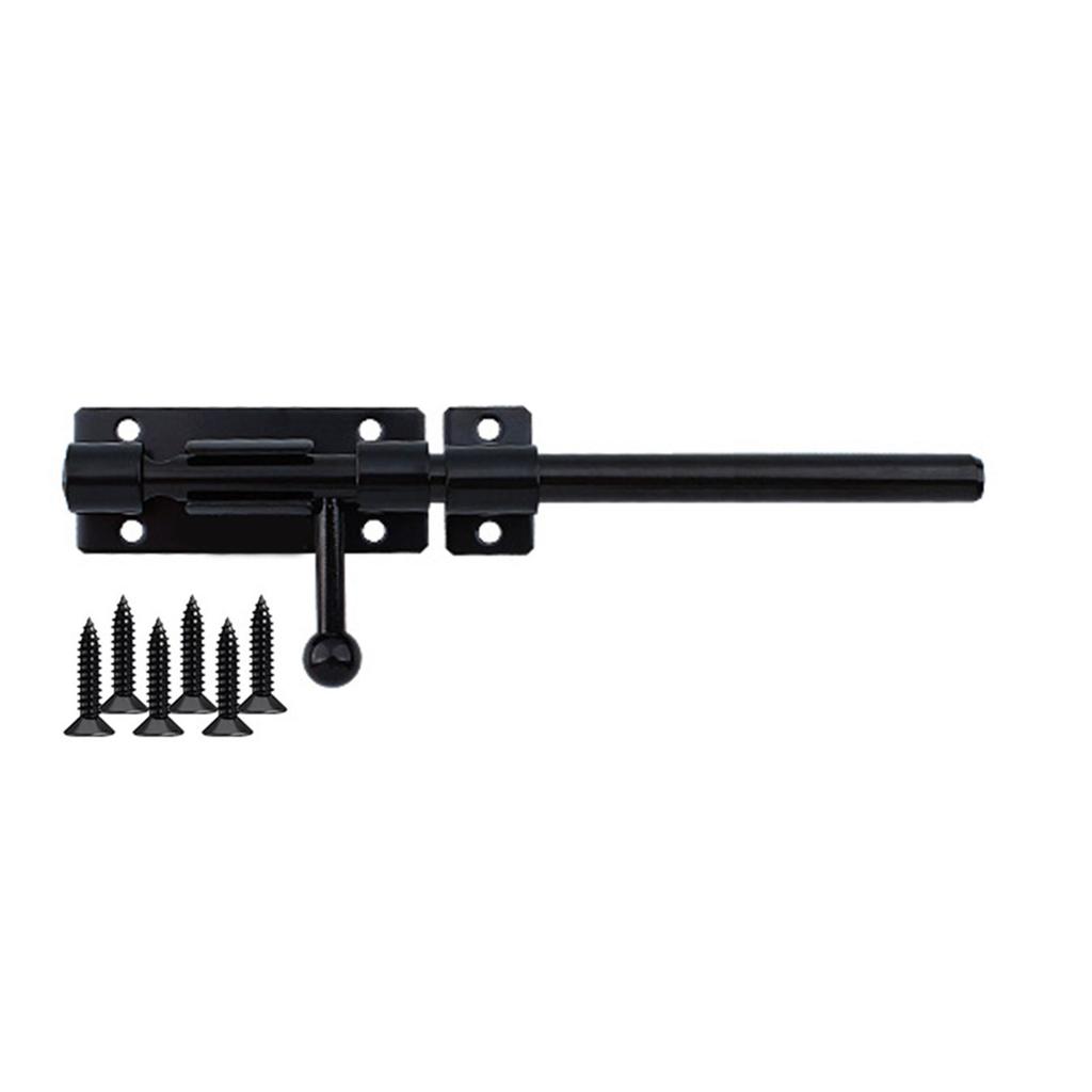 Stainless Steel Door Lock Solid Sliding Bolts Latches Hasp Bedroom Door Lock with Screws for Internal Door Enduring