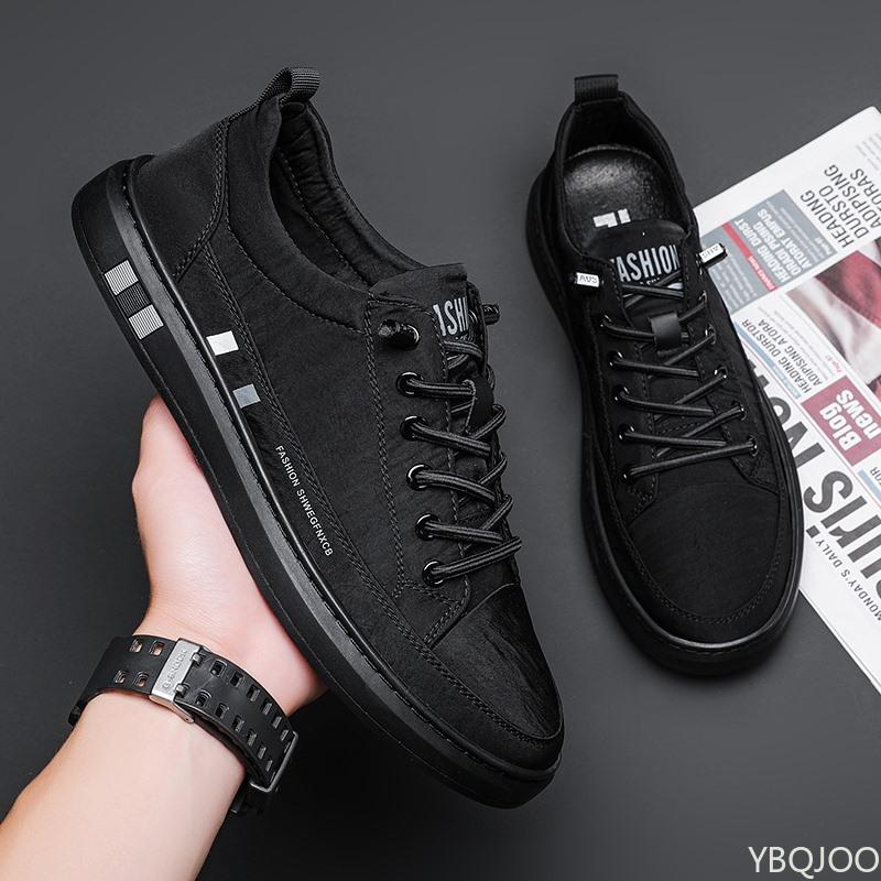 New Breathable Men Shoes Casual solid color lace up shoes Low cut comfortable Sneakers Trendy Male versatile flats Zapatos Homme