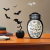 THE Before Christmas Deadly Night Shade Jar Ceramic Candle  Jasmine With 30-Hour Burn Time