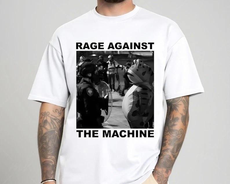 Portland Frog Rage Against The Machine Shirt FDT Shirt Anti Jump Shirt Gift XL