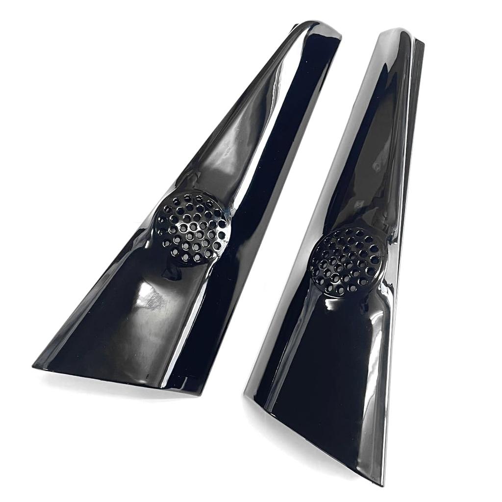 CGP Car Component Speaker Tweeter Panel Set, Piano Black, for N-BOX JF3, JF4, JF5, JF6, and N-BOX Custom, with Built-in Tweeter (CGP-H01-7018-SET)