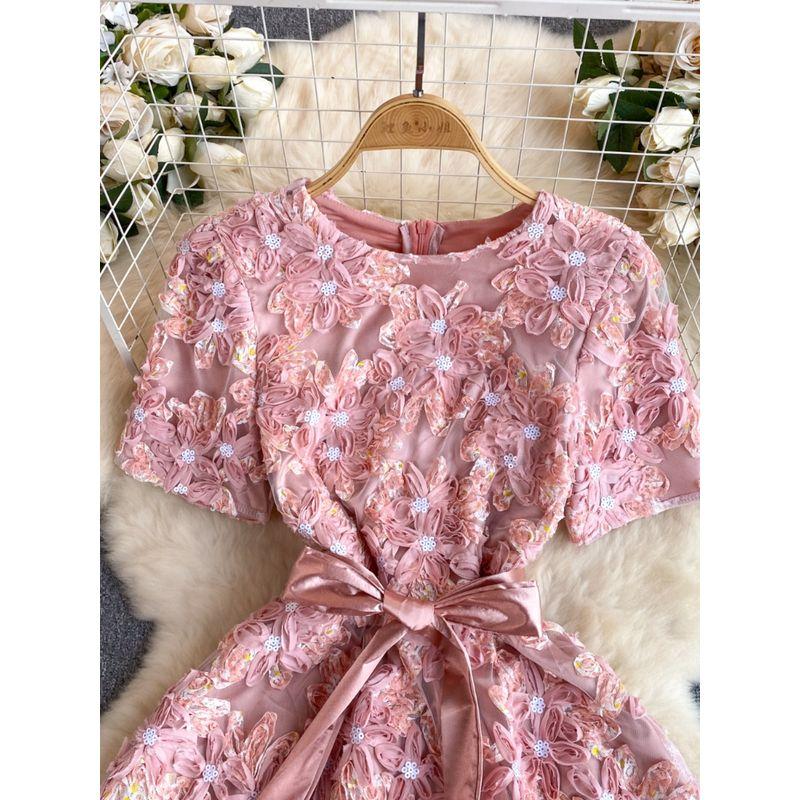 Accessible Luxury Socialite Princess Dress Heavy Embroidery Small Dress