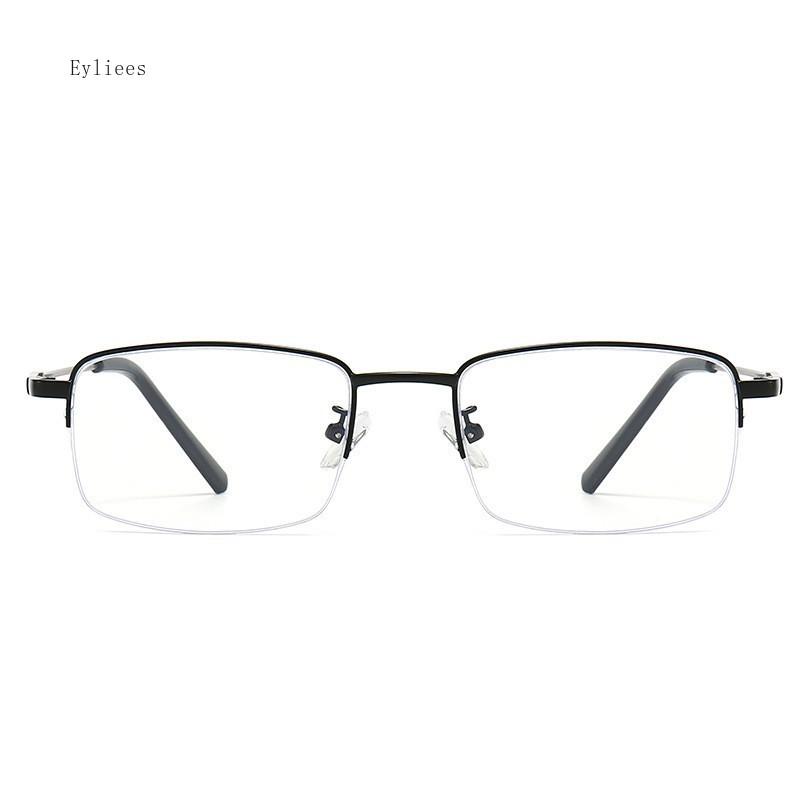 Classic Half Frame Reading Glasses Men Women Fashion Rectangle Presbyopic Eyeglasses Business Hyperopia Anti Blue Light Glasses