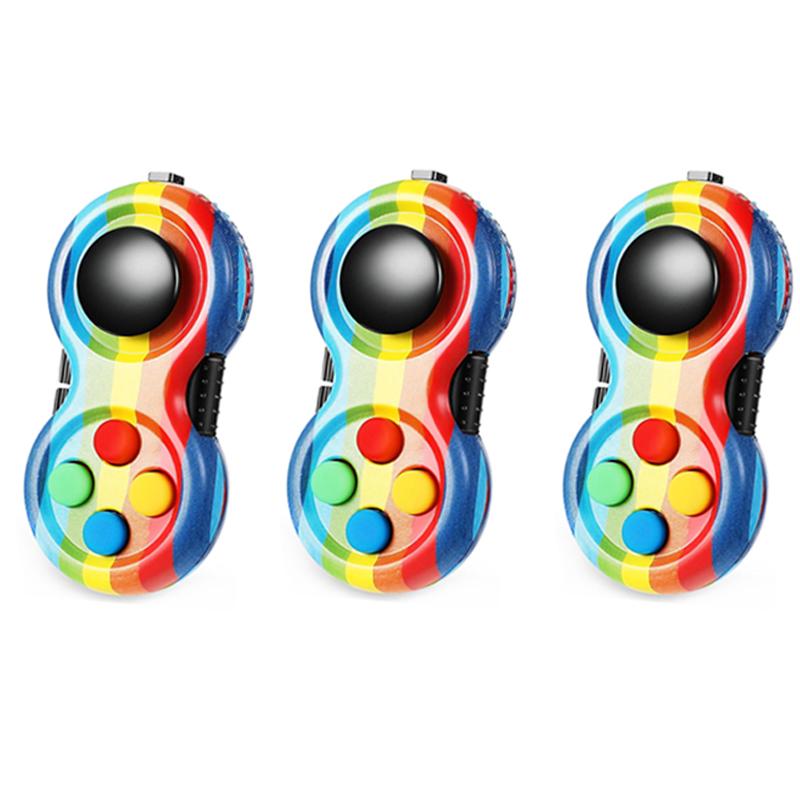 

3Pcs Fun Stress Ease Fidgeting Controller Pad For Adults Kids Tactile Toys For Juguete De Descompresin Antiestrs
