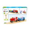 Brio World-36123-Circuit Peppa Pig-Coffret complet 18 pièces avec figurines Peppa Pig et George-Circuit de train en bois-dès 3 ans