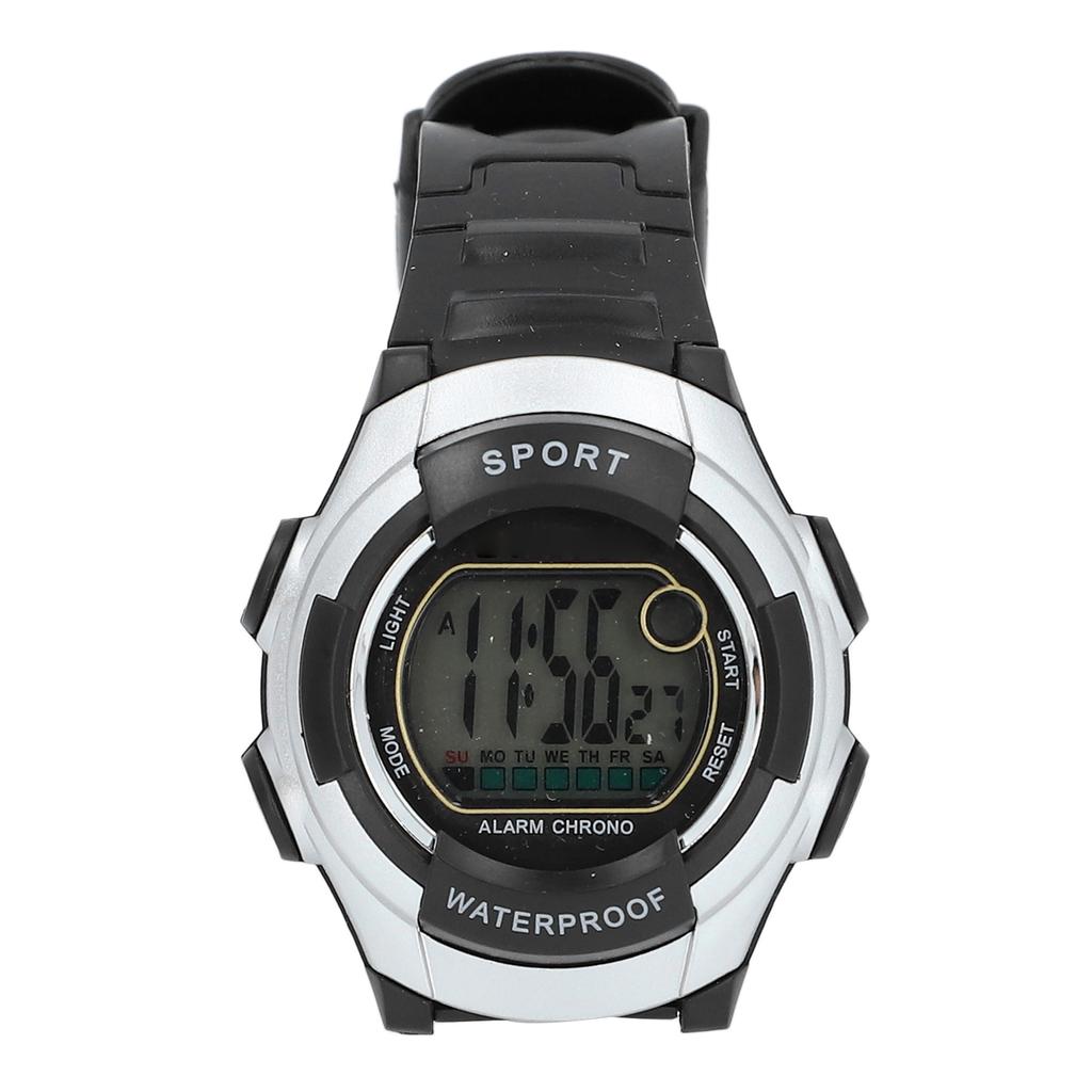 Sport Multifunktional 0M Wasserdicht Vintage Unisex LED Leuchtend Stoppuhr Wecker 12 Grad 24 Stunden Digitale Armbanduhr zum Laufen Klettern