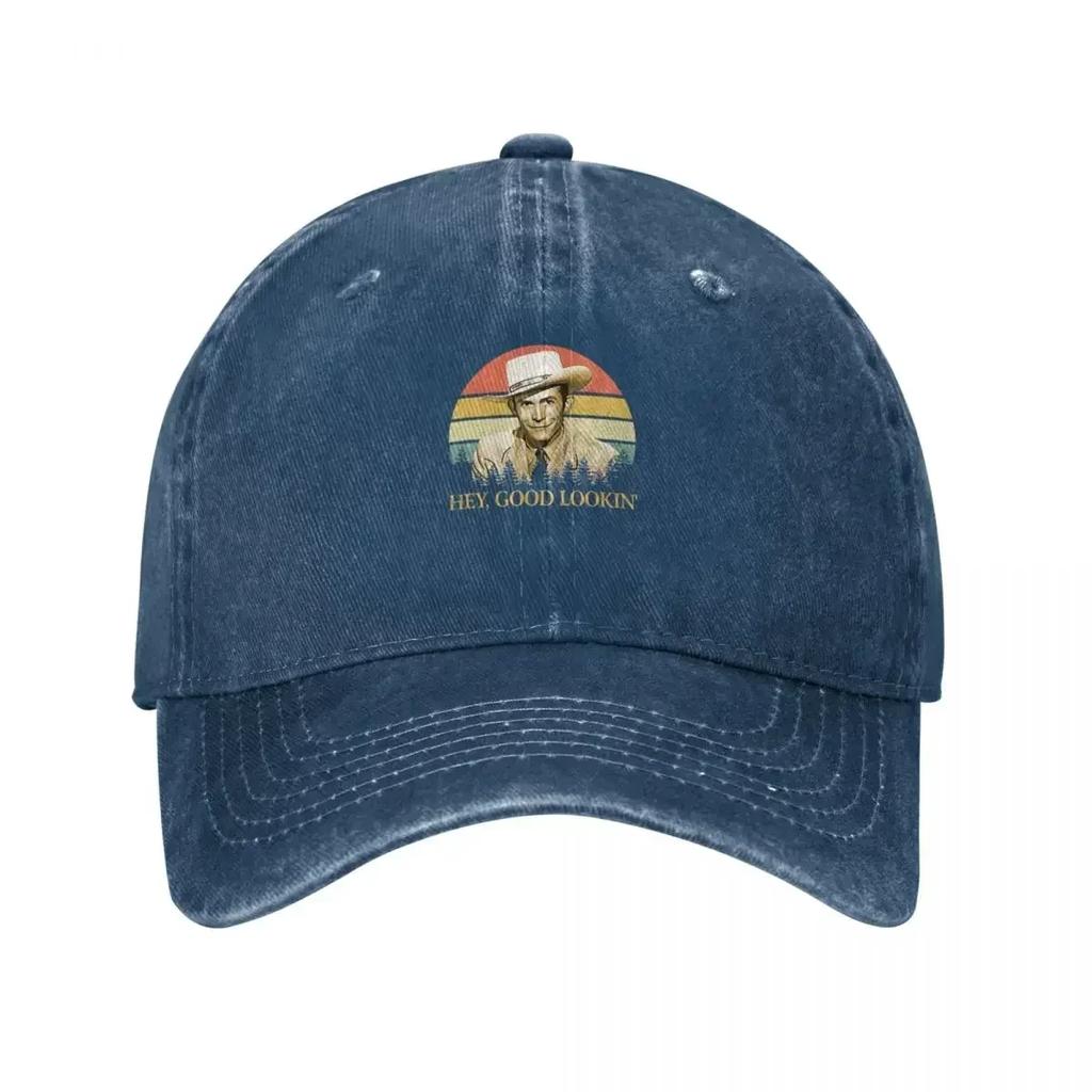 Hank Williams - Hey Good Vintage Sunset 2021 Baseball Cap beach hat Snap Back Hat Ladies Men's