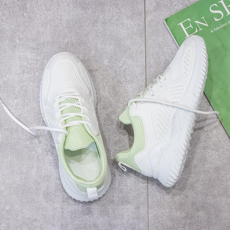 Fabrikdirektverkauf 2025 Sommer Mesh-Schuhe atmungsaktive Lauf-Sportschuhe Ins Koreanische Version vielseitige kleine weiße Schuhe A005