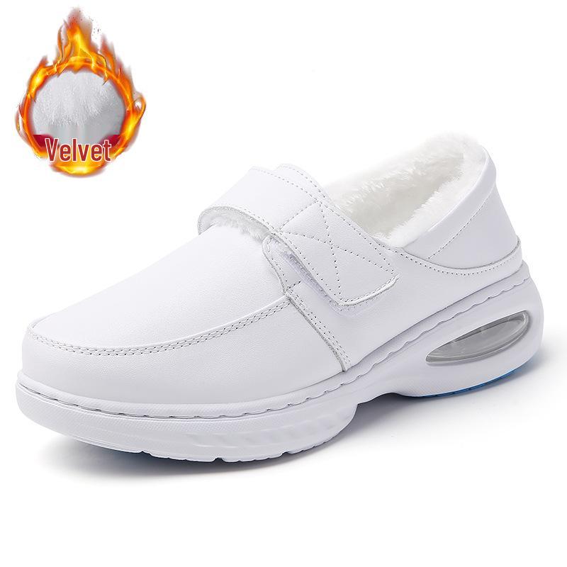 

Women s Soft Sole Breathable Nurse Shoes - Genuine Leather, Non-Slip Air Cushion, Thick Sole, Comfortable & Durable for Long Wear. 39