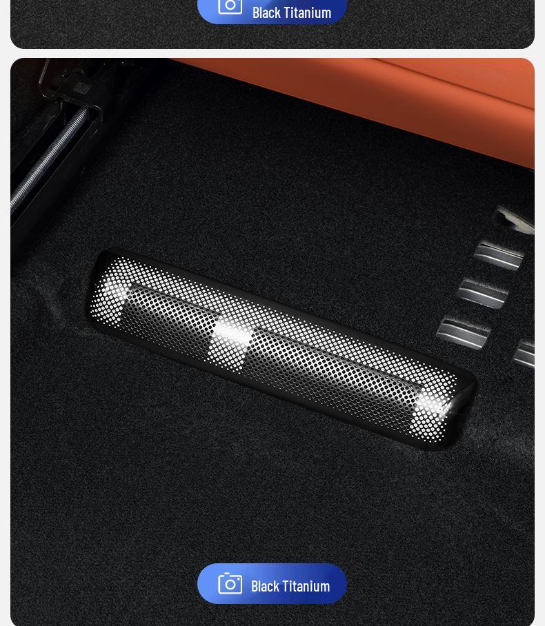 Rear Row Air Outlet Dustproof Net for Ideal L6-L9 Seats - Decorative Protective Cover